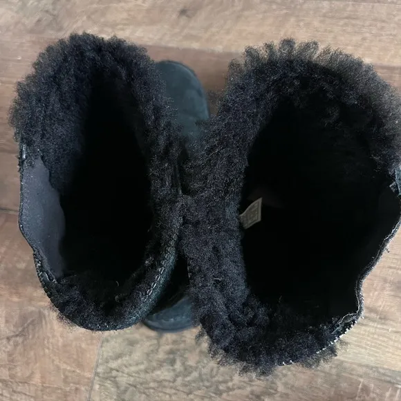 UGG Marice Black‎ Sequin classic Boots women’s size 7