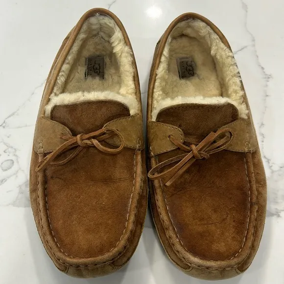 UGG Men’s Slippers/Loafers Byron Suede Wool Slip On. Size 13
