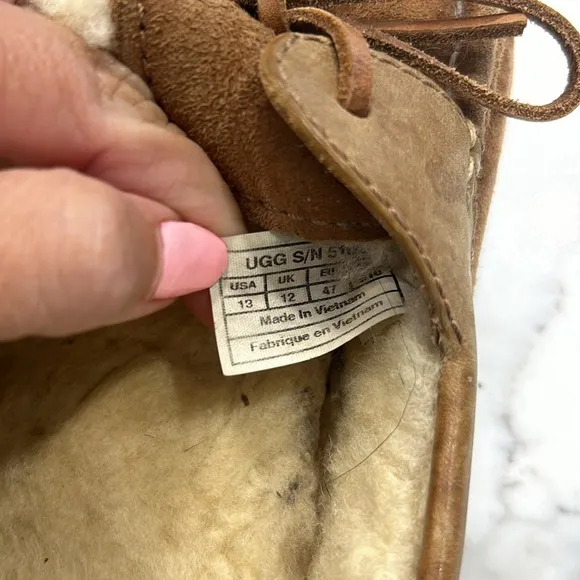 UGG Men’s Slippers/Loafers Byron Suede Wool Slip On. Size 13