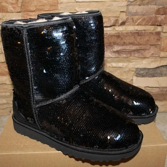 UGG SEQUIN SPARKLE‎ Classic Boots NEW