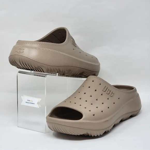 UGG Slide It Men's Size 12 Tan B-GRADE Open-toe Beach Gym Sport Sandals New