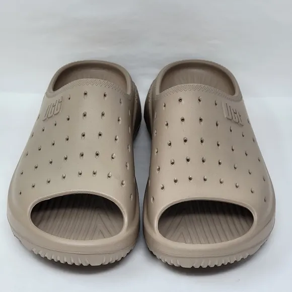 UGG Slide It Men's Size 12 Tan B-GRADE Open-toe Beach Gym Sport Sandals New