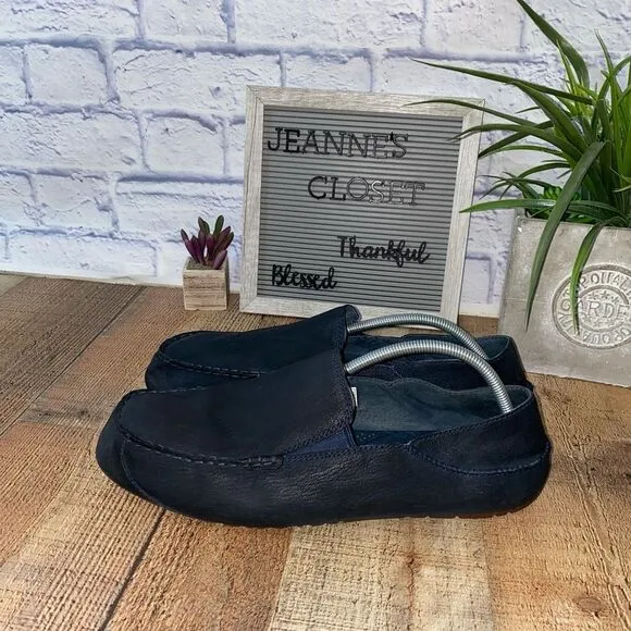 Ugg Australia Men’s Upshaw Navy Blue Driver Mocs Slip-On Loafers