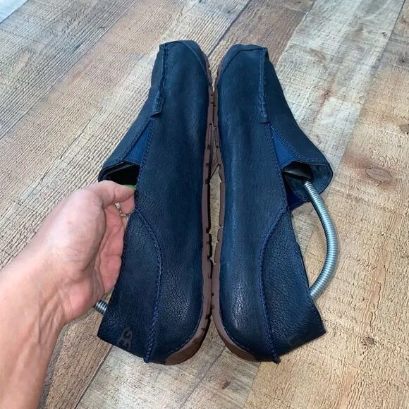 Ugg Australia Men’s Upshaw Navy Blue Driver Mocs Slip-On Loafers