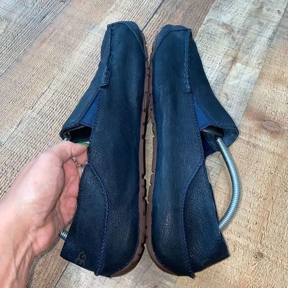 Ugg Australia Men’s Upshaw Navy Blue Driver Mocs Slip-On Loafers