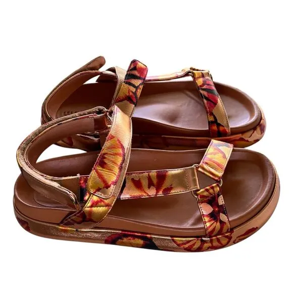 ULLA JOHNSON Astra Sandal in Rose Gold Leather NWB Size 40