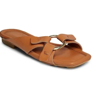 Ulla Johnson Women's Ring Leather Sandals in Pecan Brown NWB Size 37