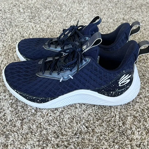Under Armour Men's Curry Flow 10 Team Basketball Shoes Sneakers in Midnight Navy