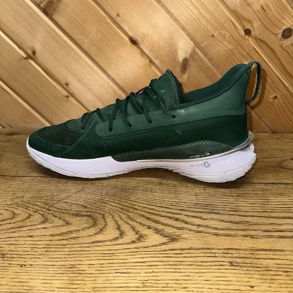 Under Armour Steph Curry 7 Team Forest Green Men's Size 15 Shoe Basketball