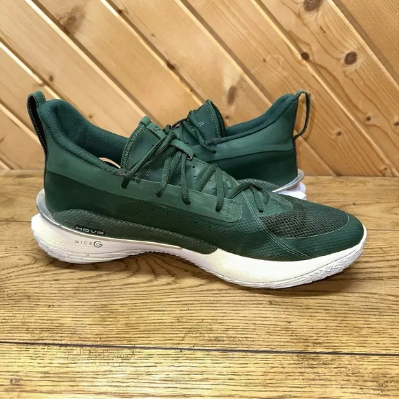 Under Armour Steph Curry 7 Team Forest Green Men's Size 15 Shoe Basketball