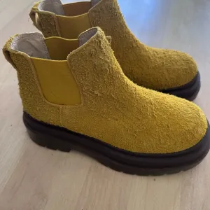 Urban Outfitters Yellow Chelsea Ankle Boots
