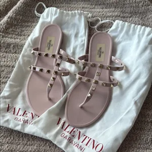 Valentino Garavani Pink Studded Sandals