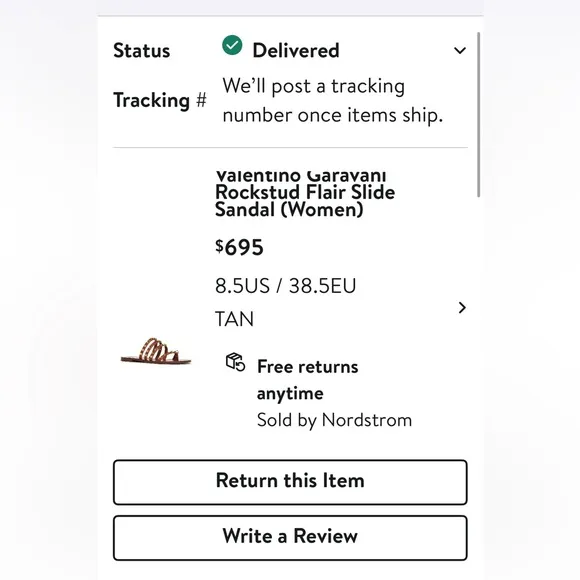 VALENTINO Rock Stud  Sandal- 38.5