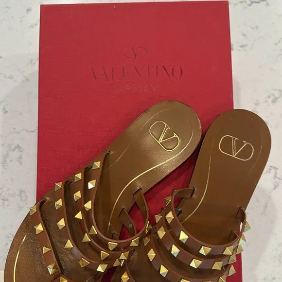 VALENTINO Rock Stud  Sandal- 38.5