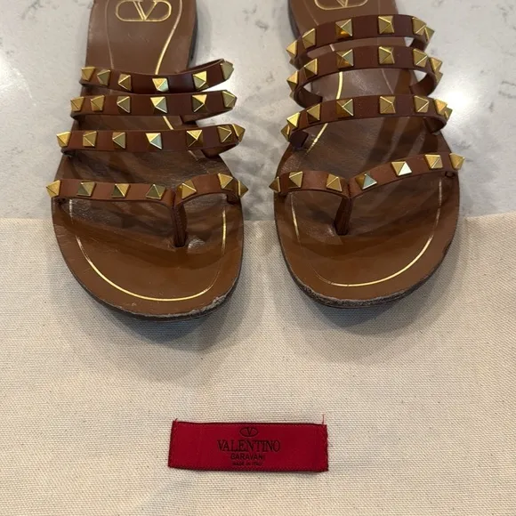 VALENTINO Rock Stud  Sandal- 38.5