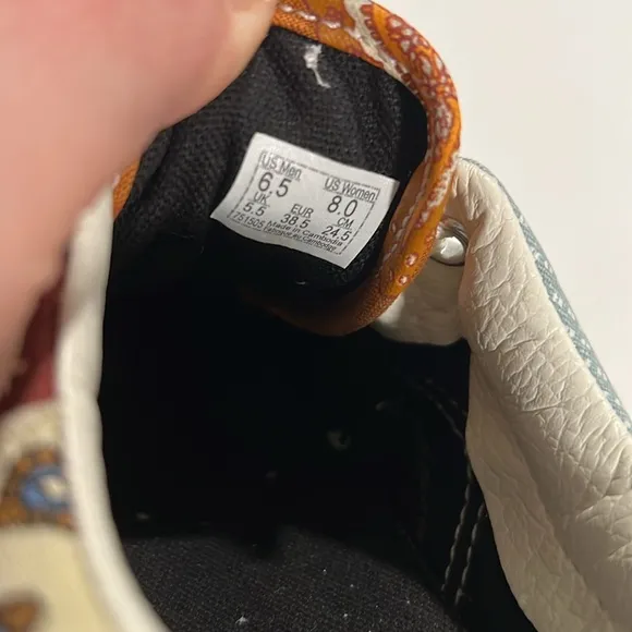 Vans - 8, Patchwork Sneakers, skater, daisy
