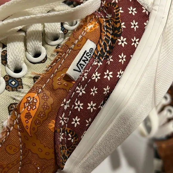 Vans - 8, Patchwork Sneakers, skater, daisy
