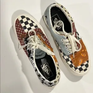 Vans - 8, Patchwork Sneakers, skater, daisy