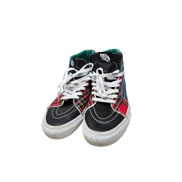 Vans 8 SK8-Hi Tartan Daze Sneakers Hi Top Punk Skater Studded Casual Emo