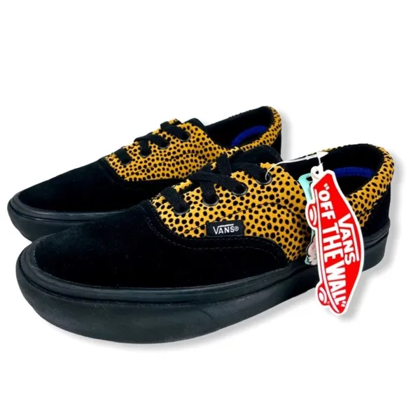 Vans Comfy Cush Era Tiny Cheetah Sneakers Black