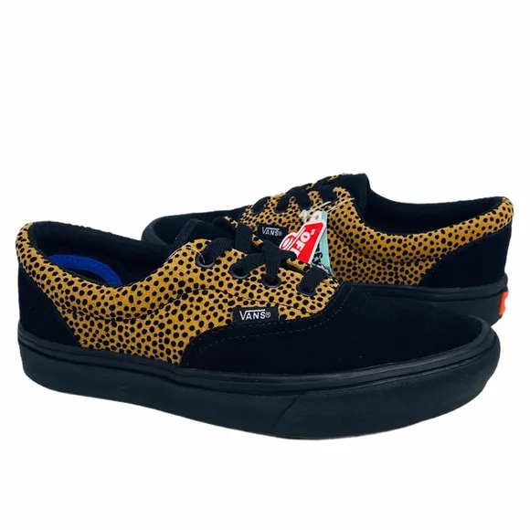 Vans Comfy Cush Era Tiny Cheetah Sneakers Black
