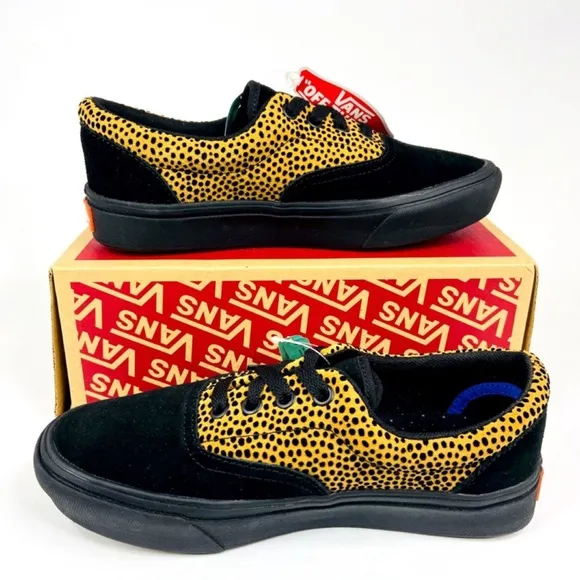Vans Comfy Cush Era Tiny Cheetah Sneakers Black