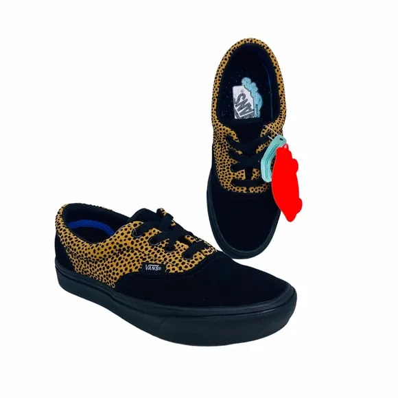 Vans Comfy Cush Era Tiny Cheetah Sneakers Black