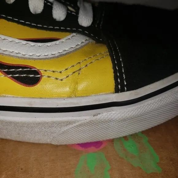 VANS FLAME Old Skool Sneakers Shoes Mens Size 10.5