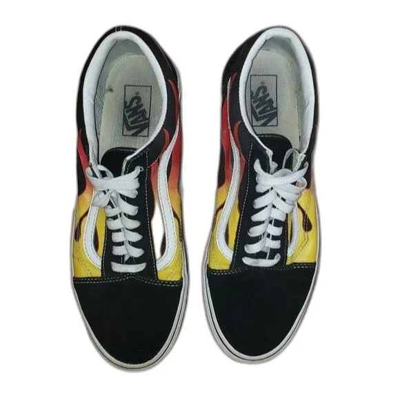 VANS FLAME Old Skool Sneakers Shoes Mens Size 10.5
