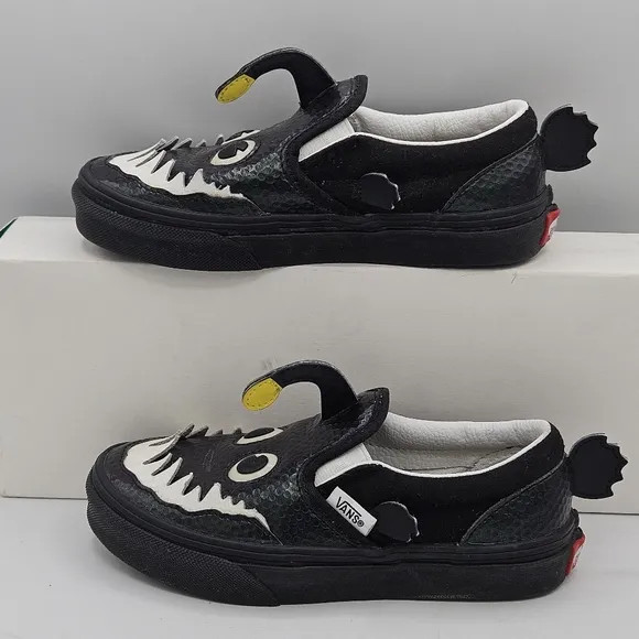 Vans K Classic Slip-ON Anglerfish KIDS &quot; The Monster&quot; Shoes Size 1