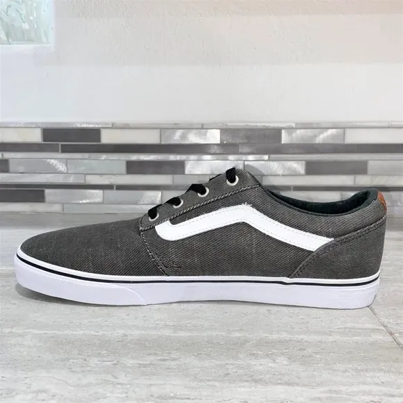 Vans Off The Wall 721356 Men's Old Skool Skater Shoes Sneakers Gray Size 13