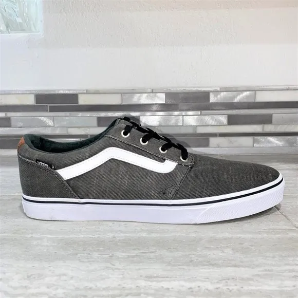 Vans Off The Wall 721356 Men's Old Skool Skater Shoes Sneakers Gray Size 13