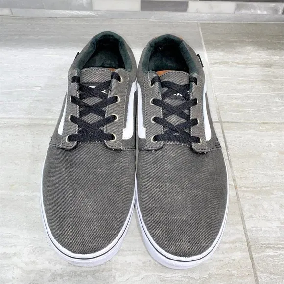 Vans Off The Wall 721356 Men's Old Skool Skater Shoes Sneakers Gray Size 13