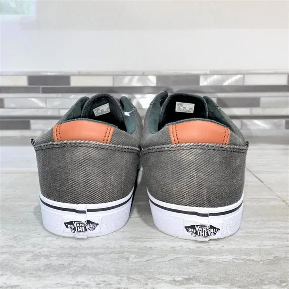 Vans Off The Wall 721356 Men's Old Skool Skater Shoes Sneakers Gray Size 13