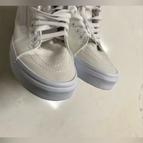 VANS Off The Wall SK8 Hi White High Top Sneakers Unisex Size 9.5/Men's Size 8