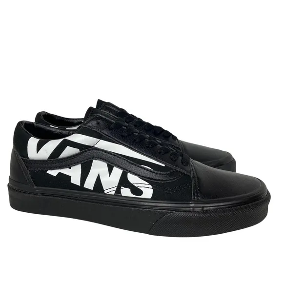Vans Old Skool Big Logo Skate Shoes Black