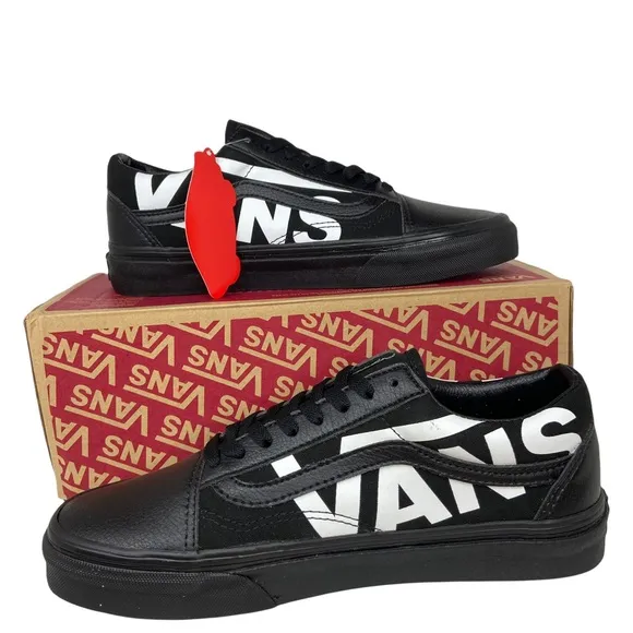 Vans Old Skool Big Logo Skate Shoes Black