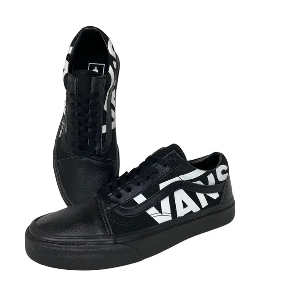 Vans Old Skool Big Logo Skate Shoes Black