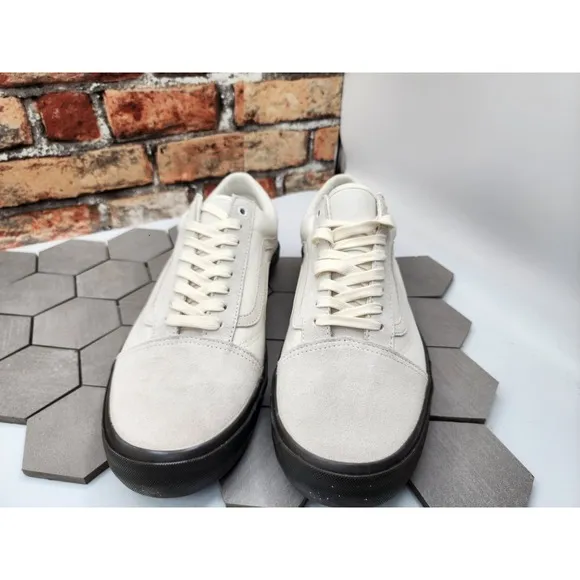 Vans Old Skool BMX Marshmallow Cream Sail gum leather Pop cush Men Sz 11.5