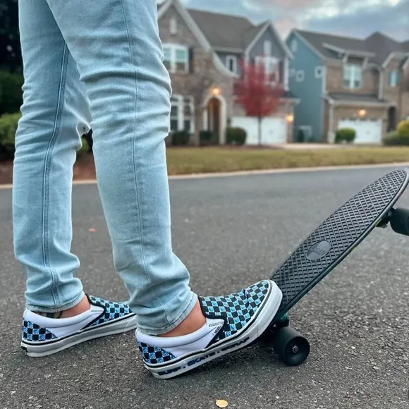 VANS • OTW Custom Slip On Checkered Reissued ‘98 Skater Sneakers Shoes