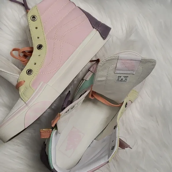 Vans Pastel sk-8 hi reissue pink yellow purple vans
