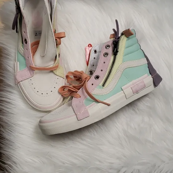 Vans Pastel sk-8 hi reissue pink yellow purple vans