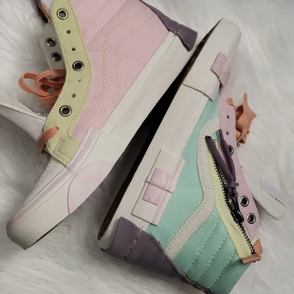 Vans Pastel sk-8 hi reissue pink yellow purple vans