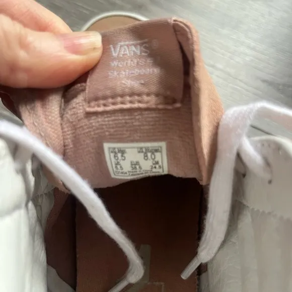 Vans Rose Gold High Top Sneakers Gym Shoes Skater 90s Y2K Women’s 8 Men’s 6.5