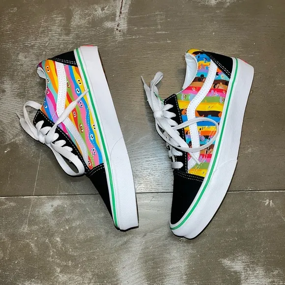 Vans Sesame Street Black Shoes NWT Men’s 4 Women’s 5.5