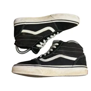 Vans SK8-Hi Black &amp; White High Top Suede Sneakers Men’s 6.0 / Women’s 7.5