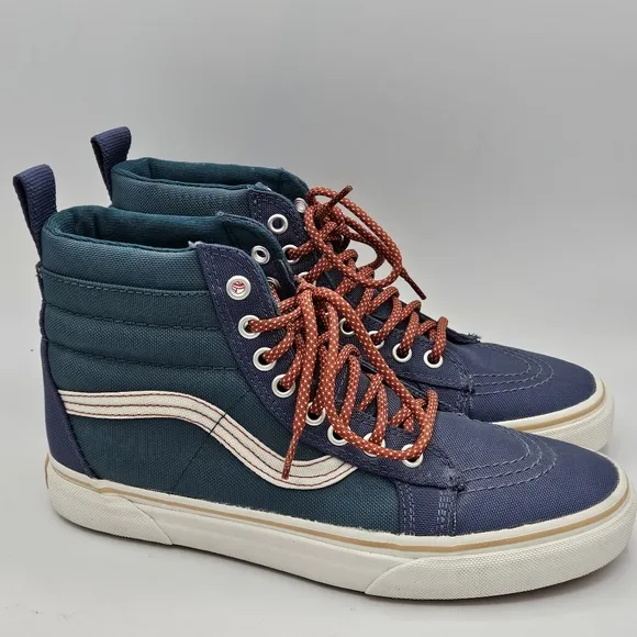 Vans sk8-hi MTE DX colorblock blue green hightop sneakers size 7 in m / 8.5 in w