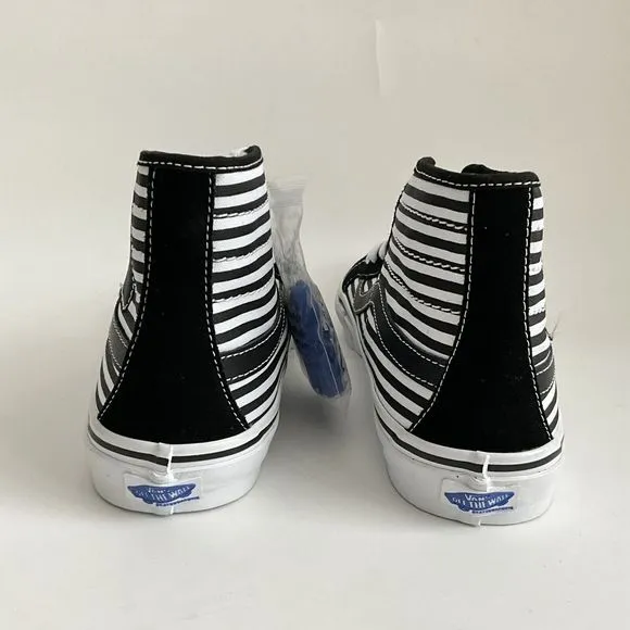 VANS Sk8-Hi  Sneakers Men Size 10 Black White Decon Breana Geering Skeletal Hand