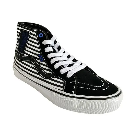 VANS Sk8-Hi  Sneakers Men Size 10 Black White Decon Breana Geering Skeletal Hand