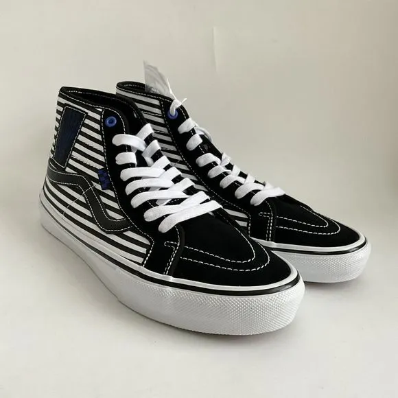 VANS Sk8-Hi  Sneakers Men Size 10 Black White Decon Breana Geering Skeletal Hand